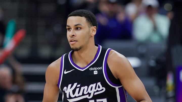 Mar 25, 2024; Sacramento, California, USA; Sacramento Kings forward Keegan Murray (13) runs up the court after scoring a basket during the first quarter against the Philadelphia 76ers at Golden 1 Center. Mandatory Credit: Sergio Estrada-USA TODAY Sports Mar 25, 2024; Sacramento, California, USA; Sacramento Kings forward Keegan Murray (13) runs up the court after scoring a basket during the first quarter against the Philadelphia 76ers at Golden 1 Center. Mandatory Credit: Sergio Estrada-USA TODAY Sports