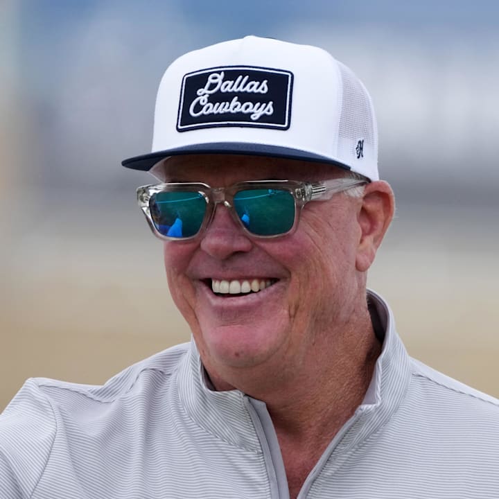 Dallas Cowboys chief operating officer Stephen Jones at training camp at the River Ridge Fields. 