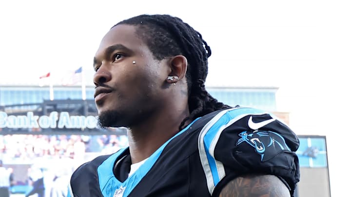 Carolina Panthers running back Rico Dowdle