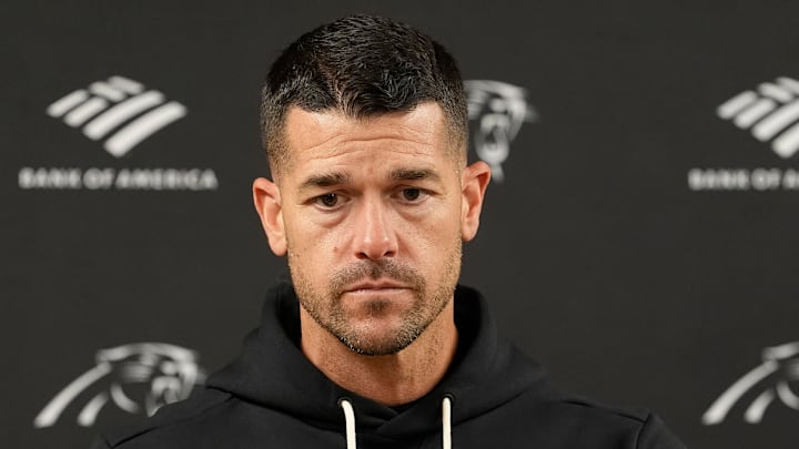 Carolina Panthers head coach Dave Canales