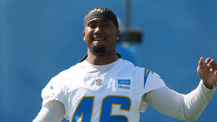 Jul 30, 2026; El Segundo, CA, USA; Los Angeles Chargers cornerback Nikko Reed (46) at training camp at The Bolt. Mandatory Credit: Kirby Lee-Imagn Images Jul 30, 2026; El Segundo, CA, USA; Los Angeles Chargers cornerback Nikko Reed (46) at training camp at The Bolt. Mandatory Credit: Kirby Lee-Imagn Images