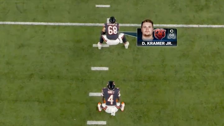 Doug Kramer Jr. did not report before entering the game as a fullback.