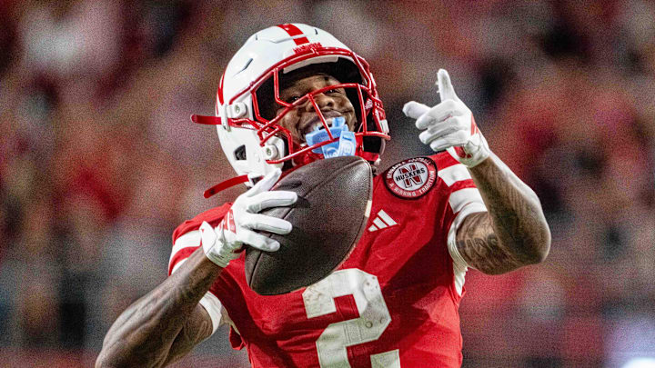 Nebraska Cornhuskers wide receiver Jacory Barney Jr.