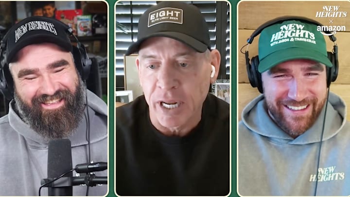 Troy Aikman detailed a story of when Andy Reid tried to bring him out of retirement when speaking on the “New Heights” podcast with Jason and Travis Kelce. Troy Aikman detailed a story of when Andy Reid tried to bring him out of retirement when speaking on the “New Heights” podcast with Jason and Travis Kelce.