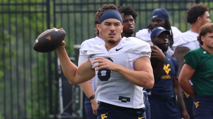 West Virginia University quarterback Max Brown West Virginia University quarterback Max Brown