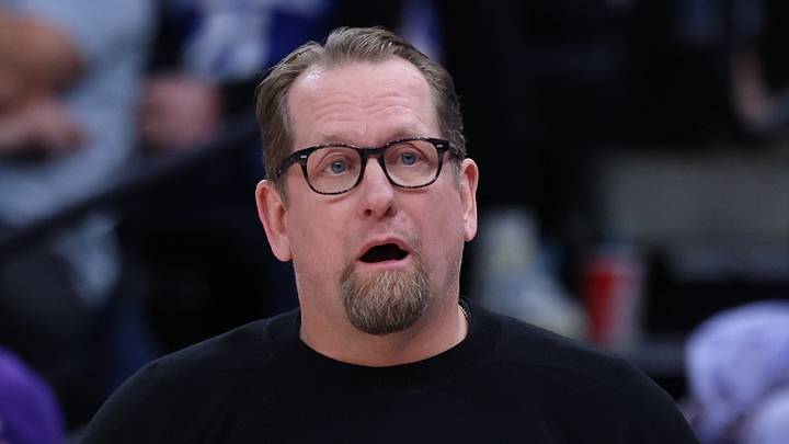 Philadelphia 76ers head coach Nick Nurse reacts against the Utah Jazz at Delta Center on March 21, 2026. Philadelphia 76ers head coach Nick Nurse reacts against the Utah Jazz at Delta Center on March 21, 2026.