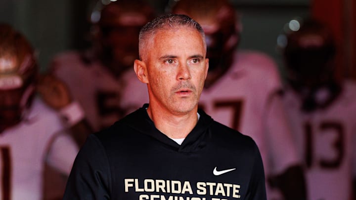 Florida State Seminoles head coach Mike Norvell