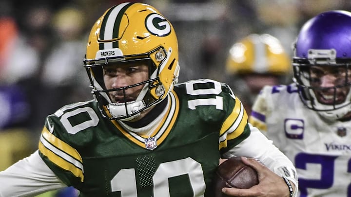 Green Bay Packers quarterback Jordan Love will lead the team into a Sunday game against the Minnesota Vikings.