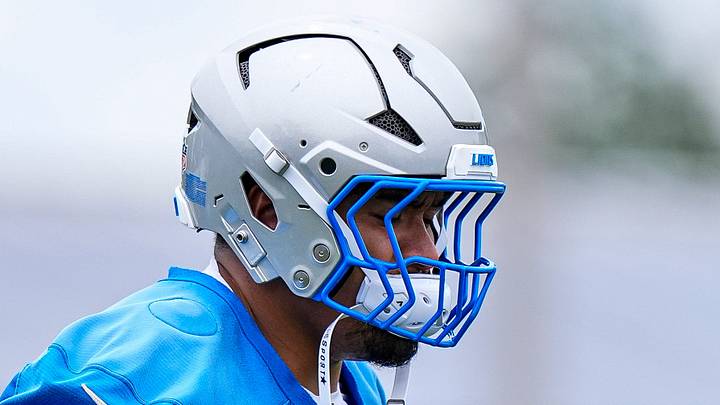 Detroit Lions offensive tackle Penei Sewell (58). Detroit Lions offensive tackle Penei Sewell (58).