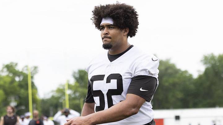 Jun 9, 2026; Berea, OH, USA; Cleveland Browns center Parker Brailsford (52) walks off the field following practice during mandatory mini camp at Cross Country Mortgage Campus. Mandatory Credit: Scott Galvin-Imagn Images Jun 9, 2026; Berea, OH, USA; Cleveland Browns center Parker Brailsford (52) walks off the field following practice during mandatory mini camp at Cross Country Mortgage Campus. Mandatory Credit: Scott Galvin-Imagn Images