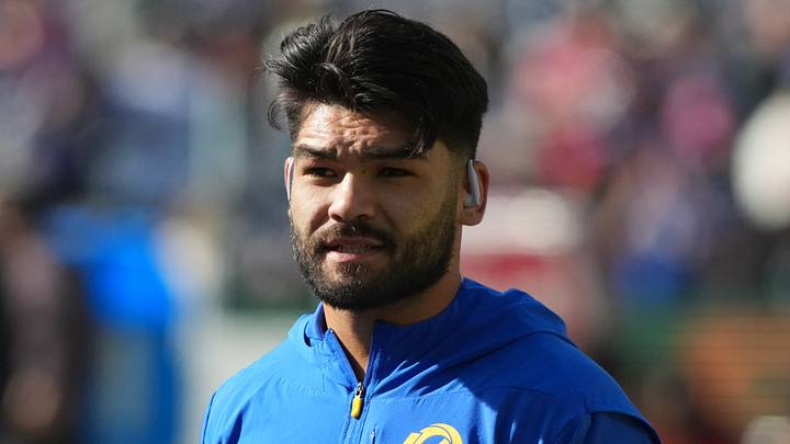 Los Angeles Rams wide receiver Puka Nacua. Los Angeles Rams wide receiver Puka Nacua.