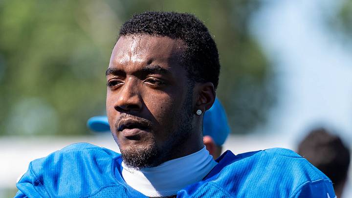 Aug 3, 2026; Allen Park, MI, USA; Detroit Lions wide receiver Jackson Meeks (13) looks on during Detroit Lions training camp. Mandatory Credit: Paul Barnick-Imagn Images