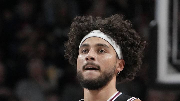 Santa Clara Broncos forward Allen Graves celebrates against the Gonzaga Bulldogs. Santa Clara Broncos forward Allen Graves celebrates against the Gonzaga Bulldogs.