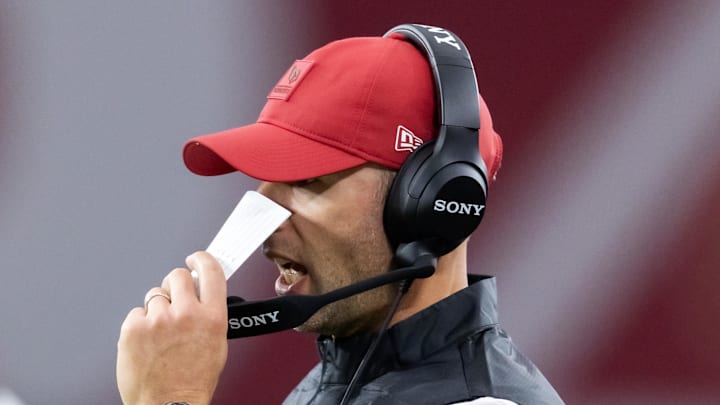 Nov 23, 2025; Glendale, Arizona, USA; Arizona Cardinals head coach Jonathan Gannon against the Jacksonville Jaguars at State Farm Stadium. Mandatory Credit: Mark J. Rebilas-Imagn Images Nov 23, 2025; Glendale, Arizona, USA; Arizona Cardinals head coach Jonathan Gannon against the Jacksonville Jaguars at State Farm Stadium. Mandatory Credit: Mark J. Rebilas-Imagn Images