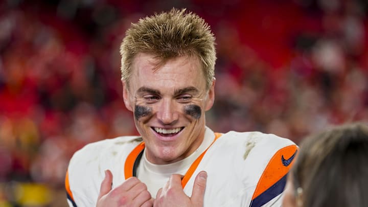 Denver Broncos quarterback Bo Nix. Denver Broncos quarterback Bo Nix.