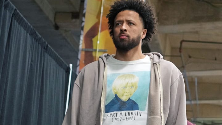 Mar 5, 2026; San Antonio, Texas, USA; Detroit Pistons guard Cade Cunningham (2) enters Frost Bank Center before a game against the San Antonio Spurs.