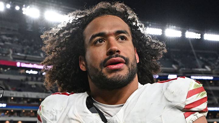 San Francisco 49ers linebacker Eric Kendricks. San Francisco 49ers linebacker Eric Kendricks.