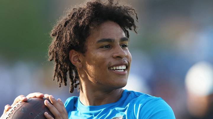 Carolina Panthers wide receiver Jalen Coker