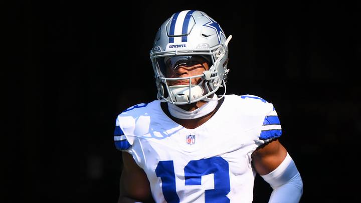 Dallas Cowboys safety Caleb Downs enters the field before the game against the Seattle Seahawks at Lumen Field. Dallas Cowboys safety Caleb Downs enters the field before the game against the Seattle Seahawks at Lumen Field.