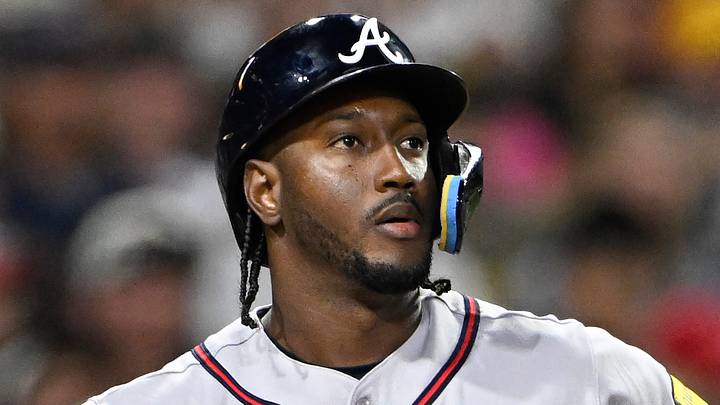 Jun 22, 2026; San Diego, California, USA; Atlanta Braves shortstop Jorge Mateo (2) reacts after striking out during the seventh inning against the San Diego Padres at Petco Park. Mandatory Credit: Denis Poroy-Imagn Images Jun 22, 2026; San Diego, California, USA; Atlanta Braves shortstop Jorge Mateo (2) reacts after striking out during the seventh inning against the San Diego Padres at Petco Park. Mandatory Credit: Denis Poroy-Imagn Images