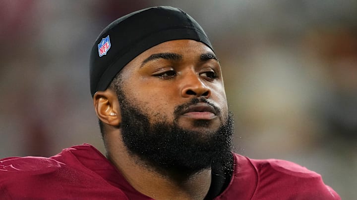 Washington Commanders defensive tackle Johnny Newton Washington Commanders defensive tackle Johnny Newton