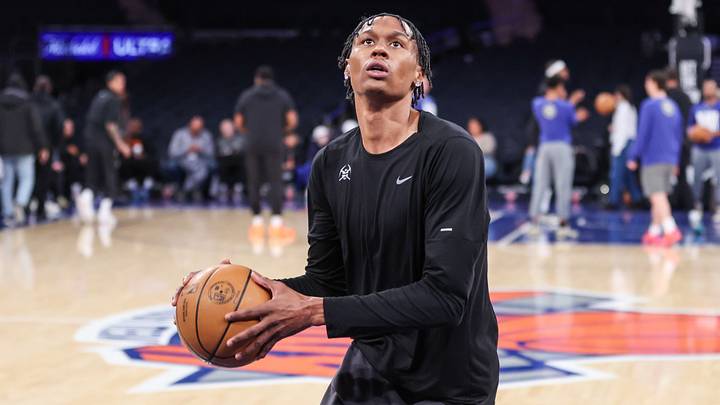 Feb 4, 2026; New York, New York, USA; Denver Nuggets guard Peyton Watson (8) warms up prior to the game against the New York Knicks at Madison Square Garden. Mandatory Credit: Wendell Cruz-Imagn Images Feb 4, 2026; New York, New York, USA; Denver Nuggets guard Peyton Watson (8) warms up prior to the game against the New York Knicks at Madison Square Garden. Mandatory Credit: Wendell Cruz-Imagn Images