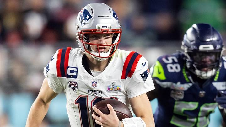 Feb 8, 2026; Santa Clara, CA, USA; New England Patriots quarterback Drake Maye (10) against the Seattle Seahawks during Super Bowl LX at Levi's Stadium. Mandatory Credit: Mark J. Rebilas-Imagn Images Feb 8, 2026; Santa Clara, CA, USA; New England Patriots quarterback Drake Maye (10) against the Seattle Seahawks during Super Bowl LX at Levi's Stadium. Mandatory Credit: Mark J. Rebilas-Imagn Images