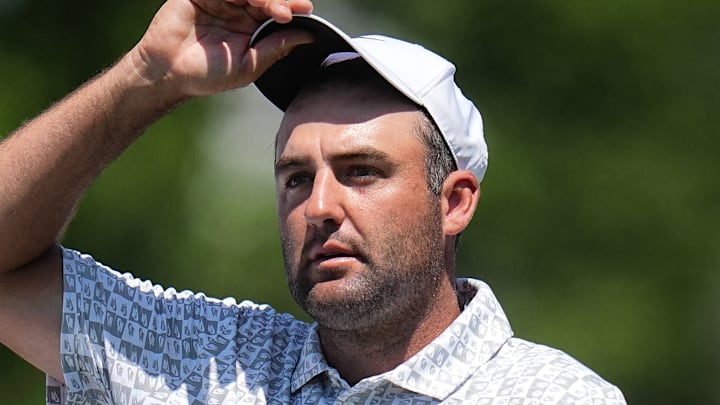 Scottie Scheffler shot the third over par round in his career at Augusta National. Scottie Scheffler shot the third over par round in his career at Augusta National.
