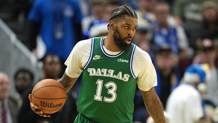 Dec 25, 2025; San Francisco, California, USA; Dallas Mavericks forward Naji Marshall (13) during the fourth quarter against the Golden State Warriors at Chase Center. Mandatory Credit: Darren Yamashita-Imagn Images