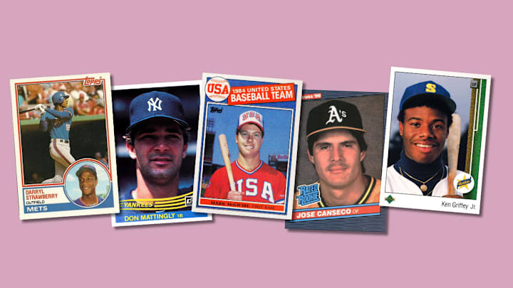 Assorted 1980s rookie cards Assorted 1980s rookie cards