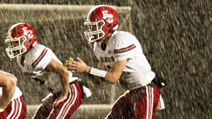 Fort Cherry quarterback Matt Sieg calls for the snap against Rochester during the Nov. 11 WPIAL Class 1A quarterfinal matchup at South Fayette High School.
Img 6784 Fort Cherry quarterback Matt Sieg calls for the snap against Rochester during the Nov. 11 WPIAL Class 1A quarterfinal matchup at South Fayette High School.
Img 6784