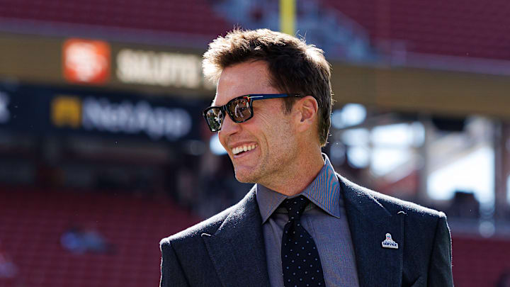 Fox Sports TV analyst and former NFL quarterback Tom Brady Fox Sports TV analyst and former NFL quarterback Tom Brady
