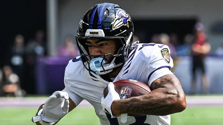 Baltimore Ravens wide receiver Elijah Sarratt