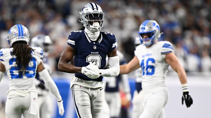 Dallas Cowboys wide receiver George Pickens during the first half against the Detroit Lions at Ford Field.