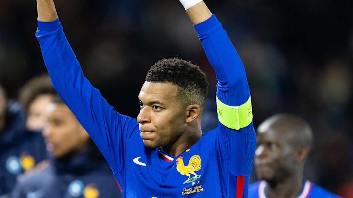 Kylian Mbappe after France's qualification for the World Cup was secured last autumn 