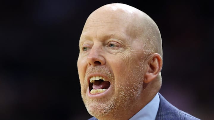 Mar 22, 2026; Philadelphia, PA, USA; UCLA Bruins head coach Mick Cronin reacts in the first half during a second round game of the men's 2026 NCAA Tournament at Xfinity Mobile Arena. Mandatory Credit: Bill Streicher-Imagn Images