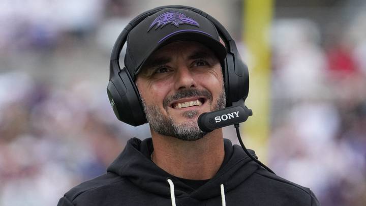 Baltimore Ravens head coach Jesse Minter.  Mandatory Credit: James Lang-Imagn Images
