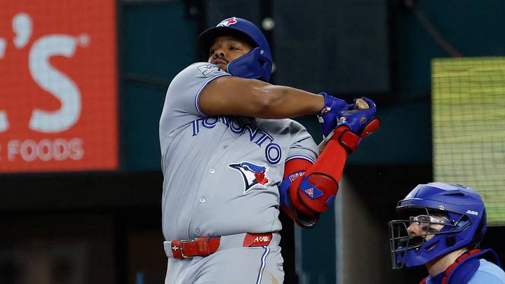 Toronto Blue Jays first baseman Vladimir Guerrero Jr. (27) bats. Credit: Chris Jones-Imagn Images Toronto Blue Jays first baseman Vladimir Guerrero Jr. (27) bats. Credit: Chris Jones-Imagn Images