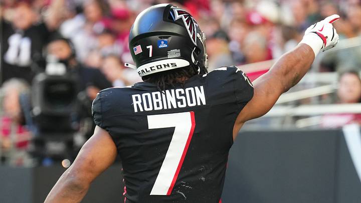 Atlanta Falcons running back Bijan Robinson Atlanta Falcons running back Bijan Robinson