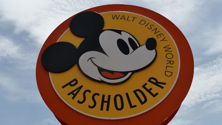 Disney Annual Passholder entrance sign. Credit: Brian Miller