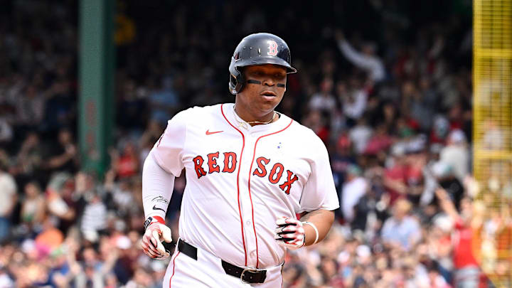 Former Red Sox designated hitter Rafael Devers