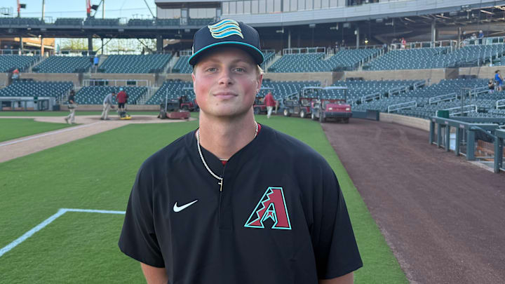 Arizona Diamondbacks pitching prospect David Hagaman at Salt River Fields in Scottsdale, Arizona. Arizona Diamondbacks pitching prospect David Hagaman at Salt River Fields in Scottsdale, Arizona.