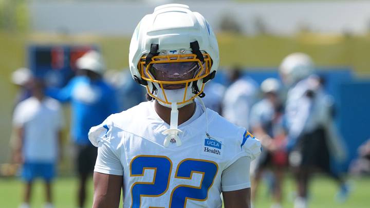 Jul 30, 2026; El Segundo, CA, USA; Los Angeles Chargers safety Genesis Smith (22) at training camp at The Bolt. Mandatory Credit: Kirby Lee-Imagn Images