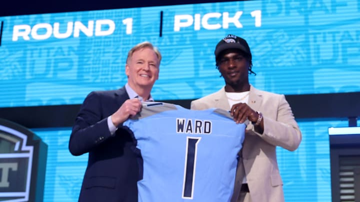 Cam Ward at the NFL Draft