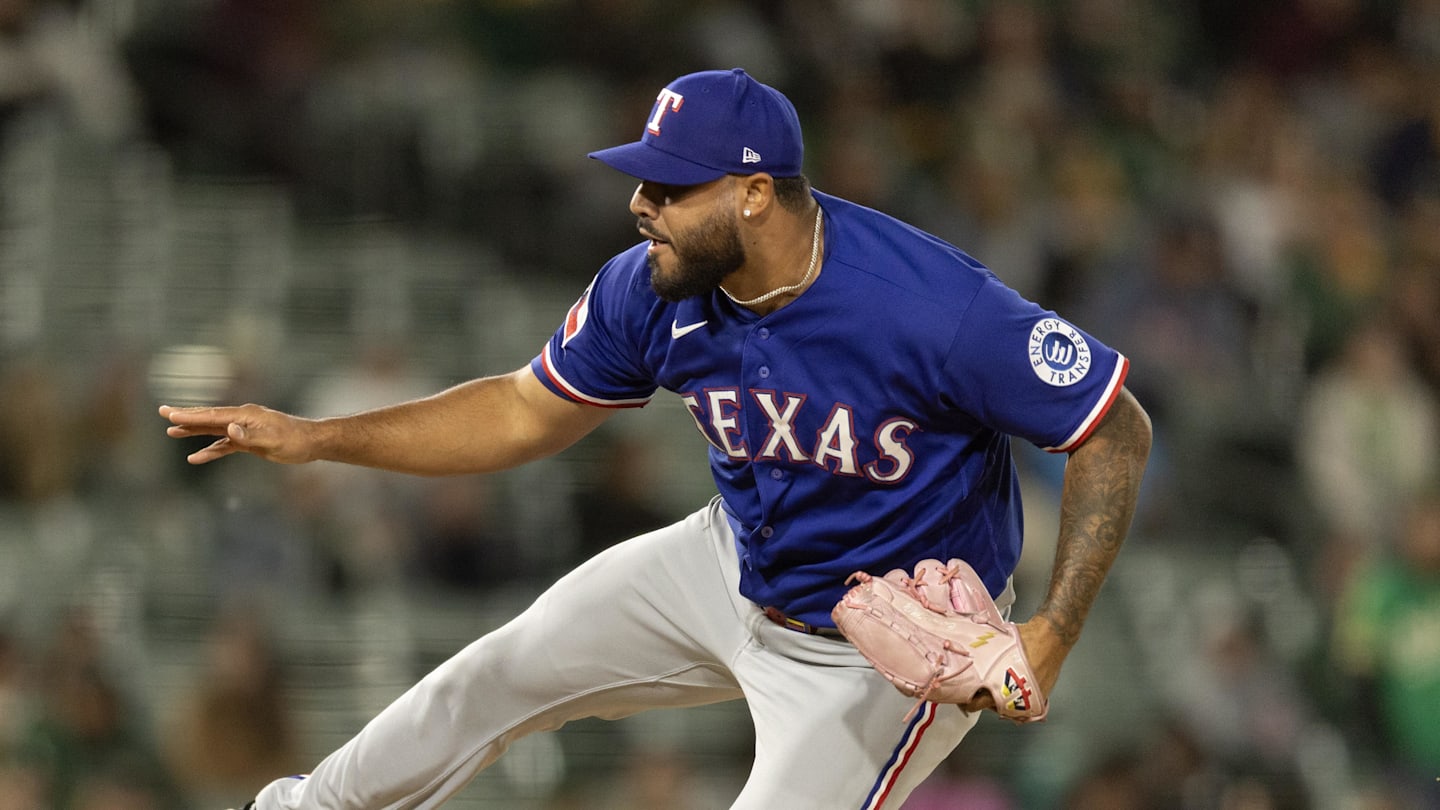 Rangers Reliever Luis Curvelo Leaves Athletics Game with Injury After Wild Pitch