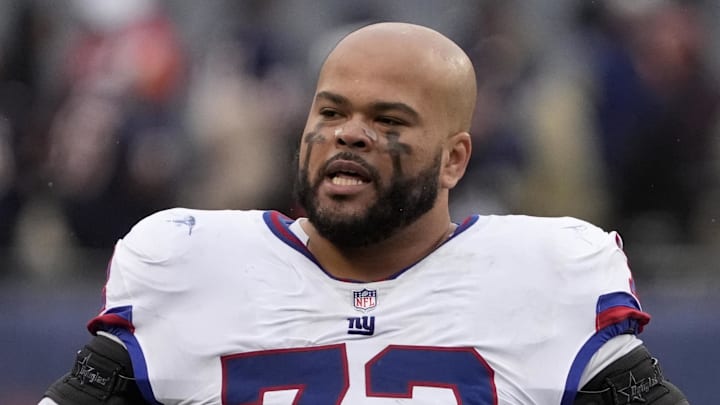 New York Giants offensive tackle Jermaine Eluemunor  