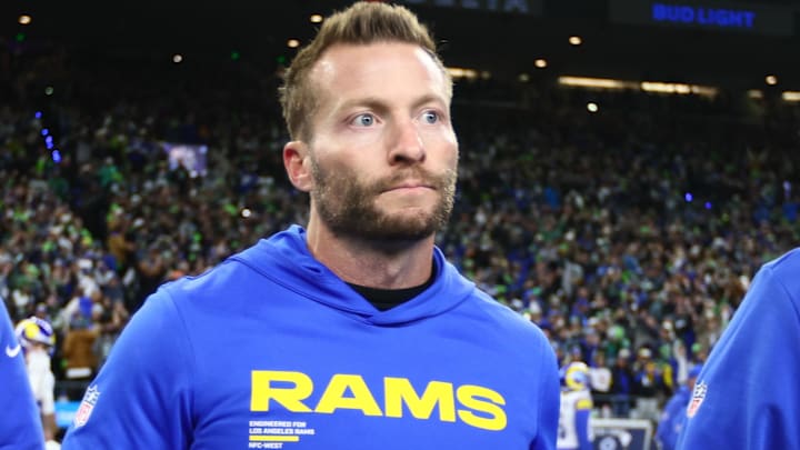 Los Angeles Rams head coach Sean McVay. Mandatory Credit: Kevin Ng-Imagn Images