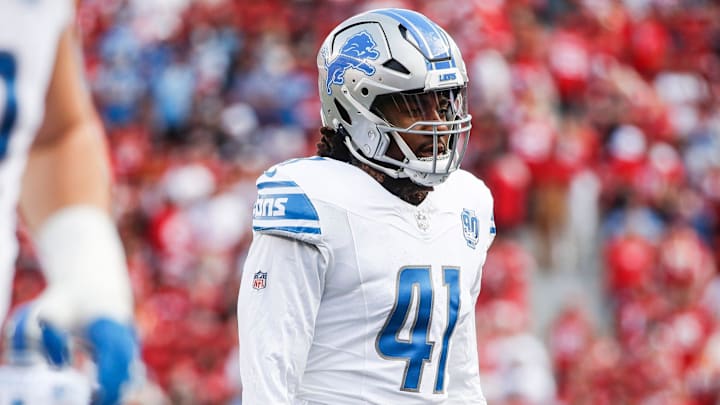 James Houston IV had eight sacks in seven games for the Detroit Lions as a rookie in 2022. 