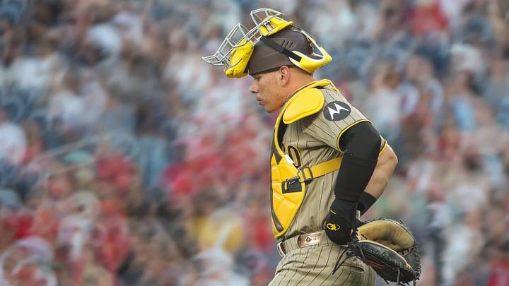Padres catcher Freddy Fermin is batting .148 in 51 games this year. Padres catcher Freddy Fermin is batting .148 in 51 games this year.
