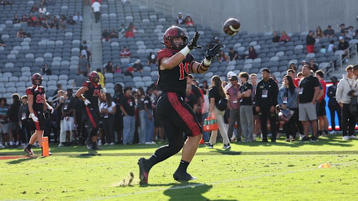 San Diego State Aztecs tight end Seth Adams (19).